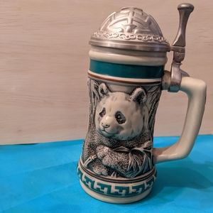 1991 Adorable Giant Panda mini Stein Endangered Species Collection